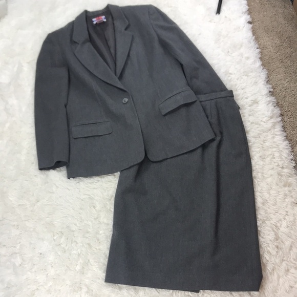 Pendleton Vintage 1990s Wool Skirt Suit - Picture 1 of 16